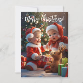 クリスマスおめでとう ノートカード (正面)