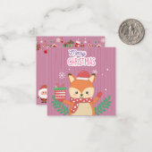 クリスマスおめでとう ノートカード (正面/裏面インサイチュ)