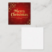 クリスマスおめでとう ノートカード (正面/裏面)