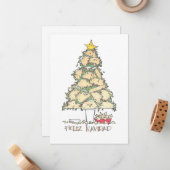 クリスマスおめでとう ノートカード (正面/裏面インサイチュ)