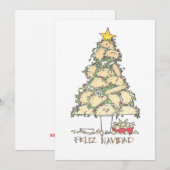 クリスマスおめでとう ノートカード (正面/裏面)