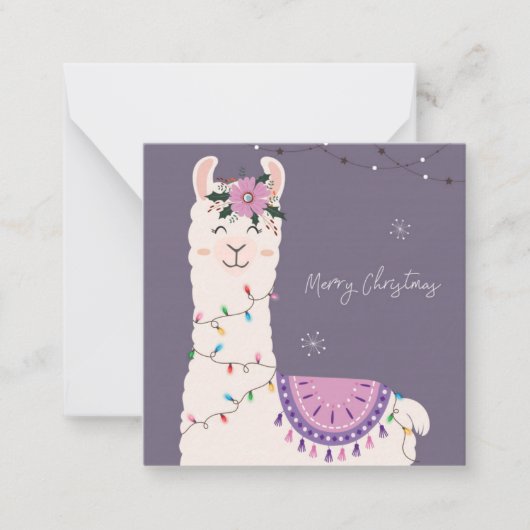 クリスマスおめでとう ノートカード (正面)