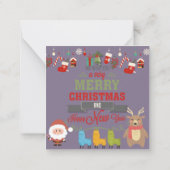 クリスマスおめでとう ノートカード (裏面)