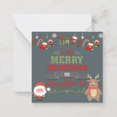 クリスマスおめでとう ノートカード (裏面)
