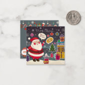 クリスマスおめでとう ノートカード (正面/裏面インサイチュ)