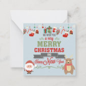 クリスマスおめでとう ノートカード (裏面)