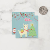 クリスマスおめでとう ノートカード (正面/裏面インサイチュ)