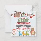 クリスマスおめでとう ノートカード (裏面)