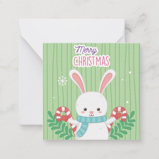 クリスマスおめでとう ノートカード (正面)