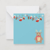 クリスマスおめでとう ノートカード (裏面)