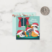 クリスマスおめでとう ノートカード (正面/裏面インサイチュ)