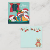 クリスマスおめでとう ノートカード (正面/裏面)