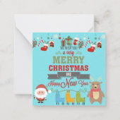 クリスマスおめでとう ノートカード (裏面)