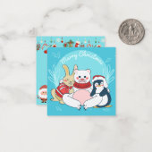 クリスマスおめでとう ノートカード (正面/裏面インサイチュ)