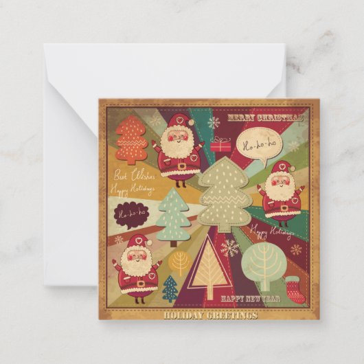 クリスマスおめでとう ノートカード (正面)
