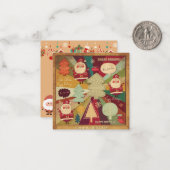 クリスマスおめでとう ノートカード (正面/裏面インサイチュ)