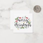 クリスマスおめでとう , ノートカード, 年賀状 ノートカード (正面/裏面インサイチュ)