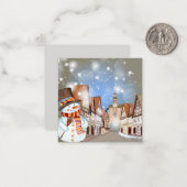 クリスマスおめでとう/ハッピーホリデー ノートカード (正面/裏面インサイチュ)