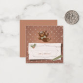 クリスマスおめでとう/ハッピーホリデー ノートカード (正面/裏面インサイチュ)