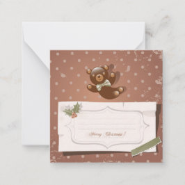 クリスマスおめでとう/ハッピーホリデー ノートカード