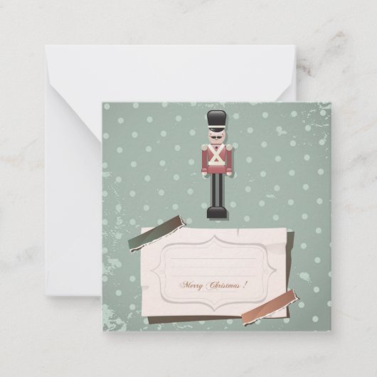 クリスマスおめでとう/ハッピーホリデー ノートカード (正面)