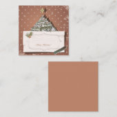 クリスマスおめでとう/ハッピーホリデー ノートカード (正面/裏面)