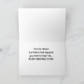 「クリスマスおめでとう」 ハングリー・スquirrelより シーズンカード (内部)