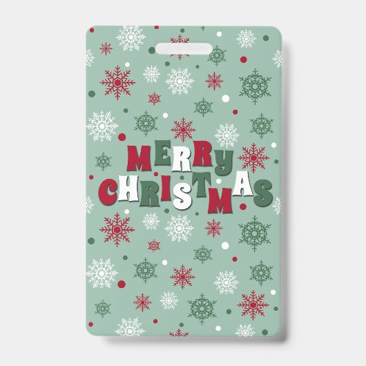 クリスマスおめでとう バッジ (正面)