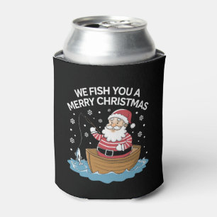 クリスマスおめでとう フィッシャーマン 釣り 缶クーラー