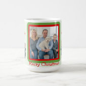クリスマスおめでとう フォト コーヒーマグカップ (中央)