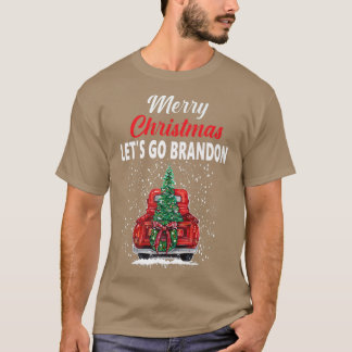 クリスマスおめでとう ブランドン頑張れ 赤いトラックのクリスマス Tシャツ