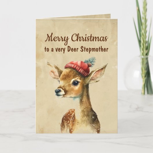 クリスマスおめでとう　ベリー・ディア・継母 カード (正面)