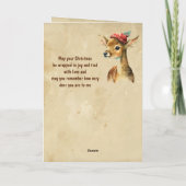 クリスマスおめでとう　ベリー・ディア・義理の父 カード (裏面)