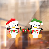 クリスマスおめでとう ペンギンのセット ウィンドウサイン (シート2)