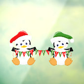 クリスマスおめでとう ペンギンのセット ウィンドウサイン (シート3)