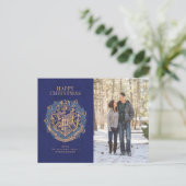 クリスマスおめでとう | ホグワーツ Crest 家族写真 シーズンポストカード (スタンド正面)