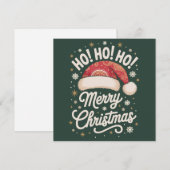 クリスマスおめでとう ホホホ 面白いサンタ帽子 クリスマス (正面/裏面)