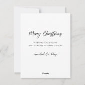 クリスマスおめでとう　ホリデーカード シーズンカード (裏面)