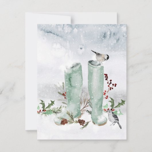 クリスマスおめでとう　ホリデーカード シーズンカード (正面)