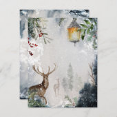 クリスマスおめでとう ホリデーカード シーズンカード (正面/裏面)