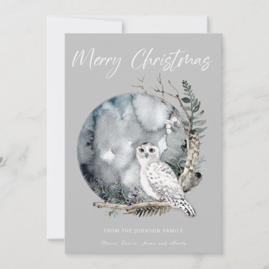 クリスマスおめでとう　ホリデーカード シーズンカード (正面)