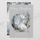 クリスマスおめでとう　ホリデーカード シーズンカード (正面/裏面)