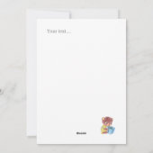 クリスマスおめでとう ホー ホー ホー 赤いトラックに乗ったユーモアあふれるサンタ シーズンカード (裏面)