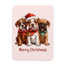 クリスマスおめでとう ボクサー犬たち