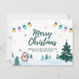 クリスマスおめでとう ポストカード