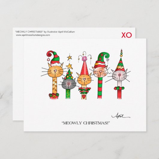 クリスマスおめでとう!ポストカード シーズンポストカード (正面/裏面)