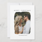 クリスマスおめでとう！モダンでミニマルなフラットホリデーカード シーズンカード (正面)