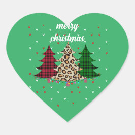 クリスマスおめでとう モダン＆エレガント ハートシール