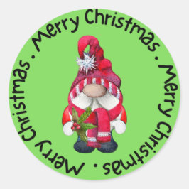クリスマスおめでとう ラウンドシール