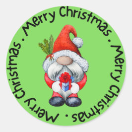 クリスマスおめでとう ラウンドシール